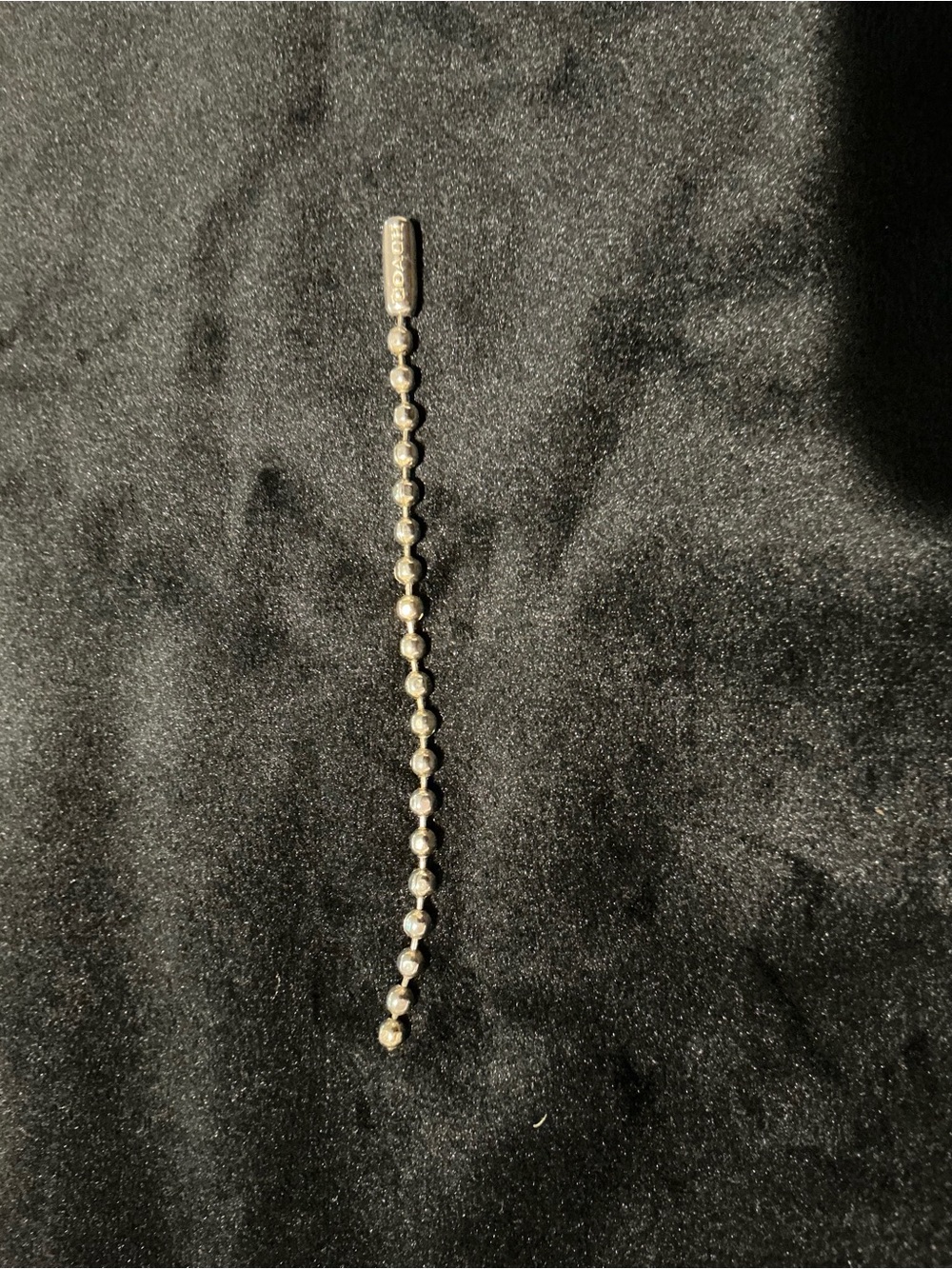 Coach Gold Beaded Chain Key Charm 4 inch